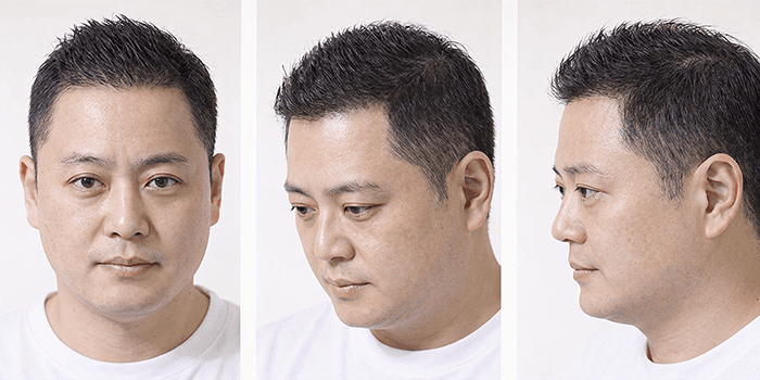 남성 헤어라인 디자인 예시